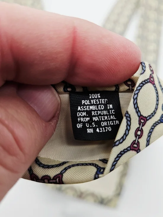 OLEG CASSINI | vintage 100% polyester neck tie - Picture 4 of 4